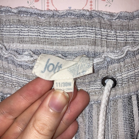 Cute striped linen pants! Size 11/30 - Picture 5 of 5